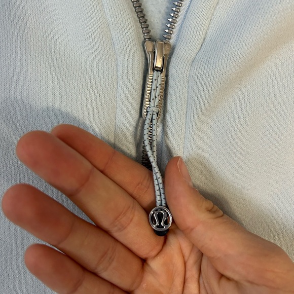 Lululemon scuba full zip size xs/s. Really pretty light blue color. - Picture 2 of 4